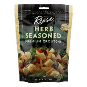 Reese Seasoned Premium Croutons - Case Of 12 - 6 Oz.