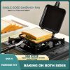 1pc Sandwich Maker Non-stick Grilled Sandwich Double Sided Frying Pan; Bread Toast Breakfast Pan Omelette Pan Outdoor Camping Baking Pan Kitchen Suppl