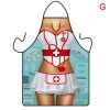 1pc Funny Muscle Man Kitchen Apron Sexy Women Cooking Pinafore Home Cleaning Tool