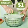 Vegetable Fruit Dehydrator Salad Useful Multifunctional Household Quickly Dryer Basket Shake Plastic Kitchen Tool Spinner