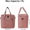 1pc Insulated Lunch Bag For Men/Women; Reusable Large Lunch Cooler Box Tote Shoulder Strap For Work Office Picnic Beach Travel Food