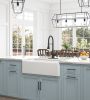 Inch White Farmhouse Sink Deep Apron Sink Undermount Farmhouse Kitchen Sink Single Farm Sink